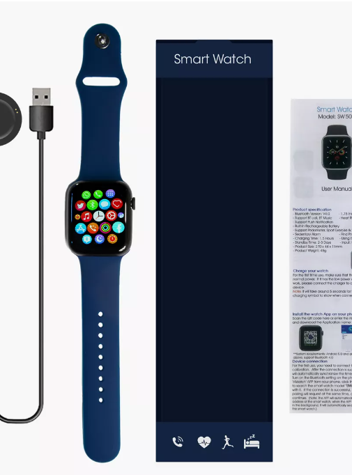 Smartwatch SG-07 with Bluetooth and Touch Screen Features - Free Bands!